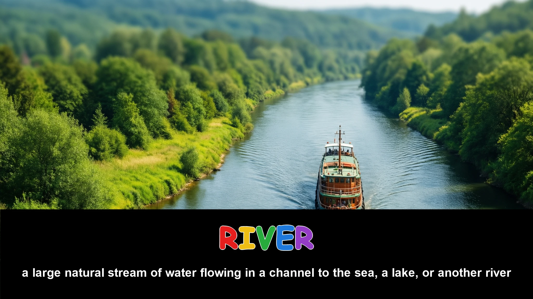 English Illustration for river